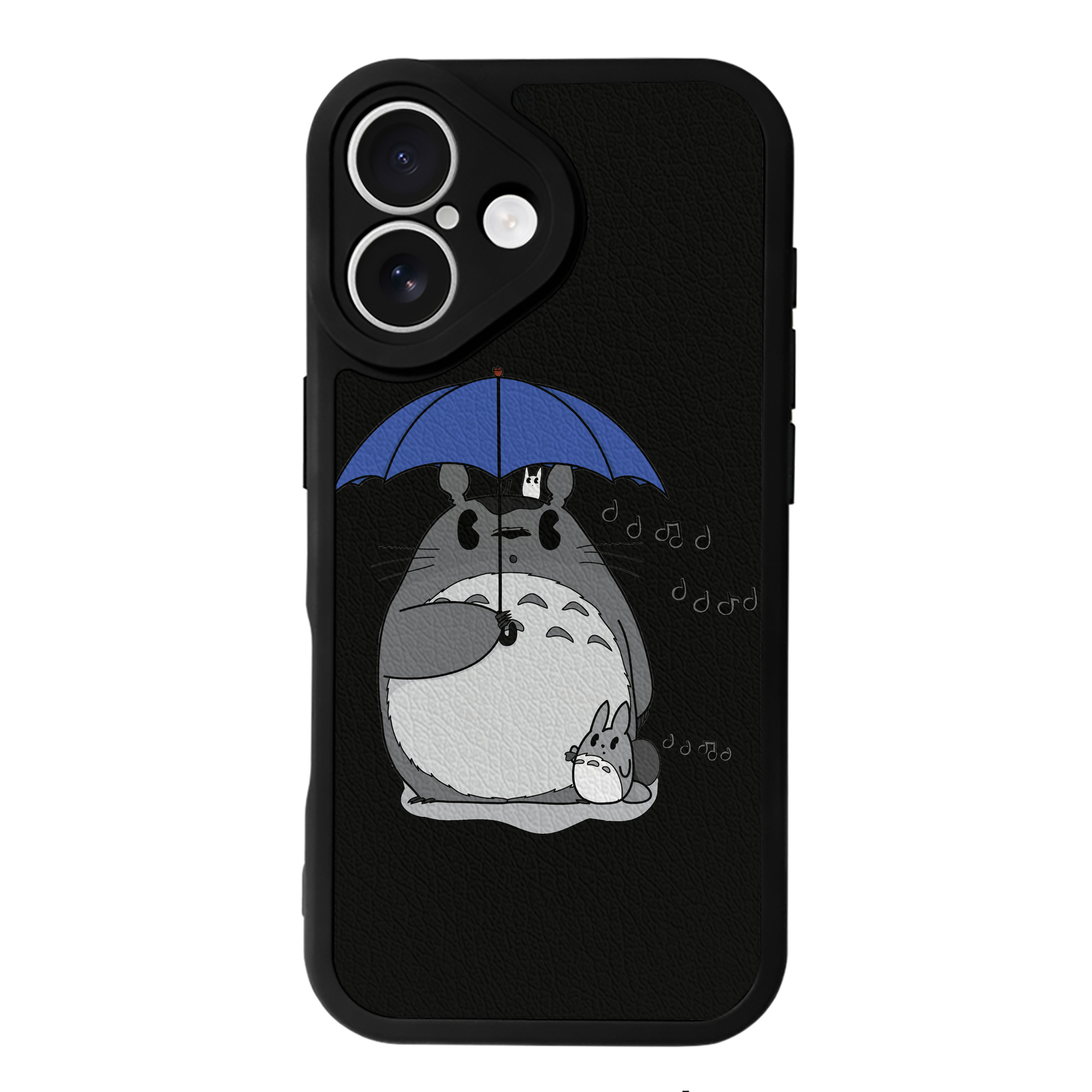 （画像用） となりのトトロ 草壁メイ 草壁サツキ My Neighbor Totoro Satsuki Kusakabe Mei Kusakabe 【iPhone 16シリーズ対応】シリコンスマホケース（レザー調） 材質：シリコン